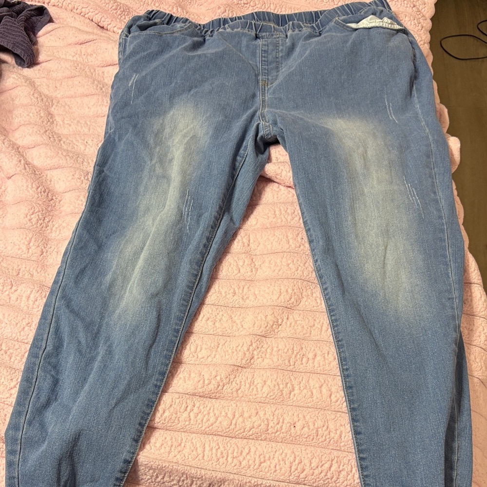 SHEIN Light Blue Women's Jeggings